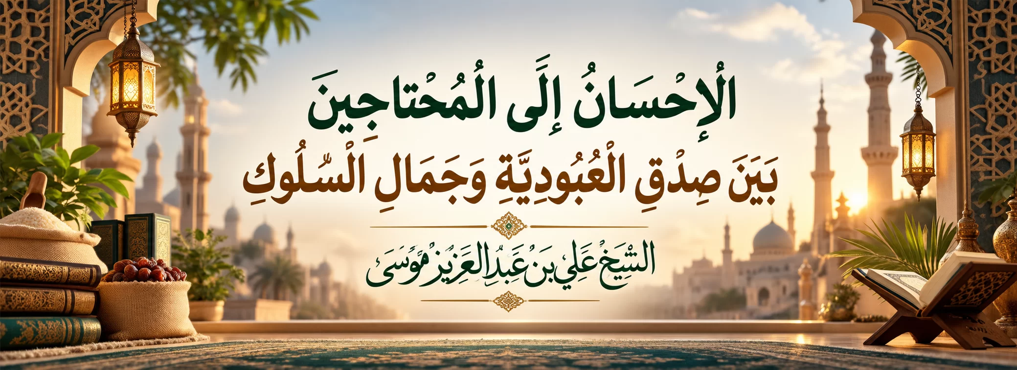 الْإِحْسَانُ إِلَى الْمُحْتَاجِينَ بَيْنَ صِدْقِ الْعُبُودِيَّةِ وَجَمَالِ السُّلُوكِ